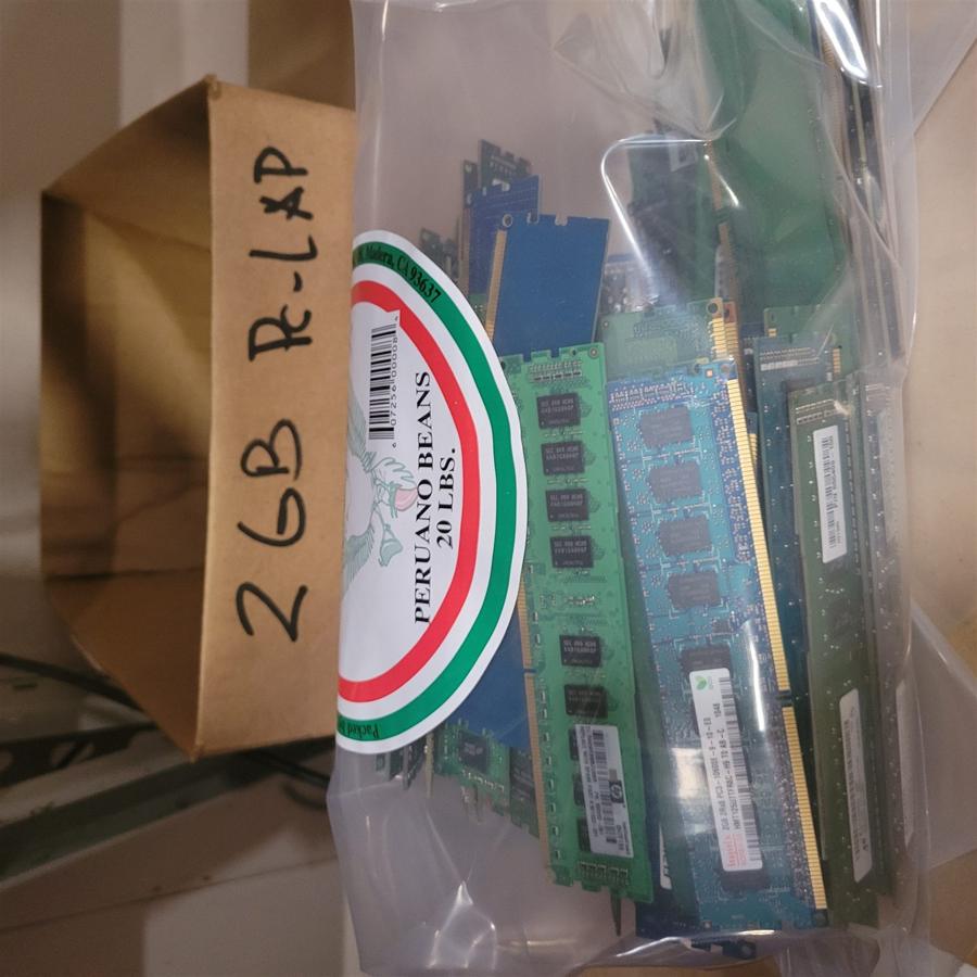Memory modules bagged and boxed for redeployment