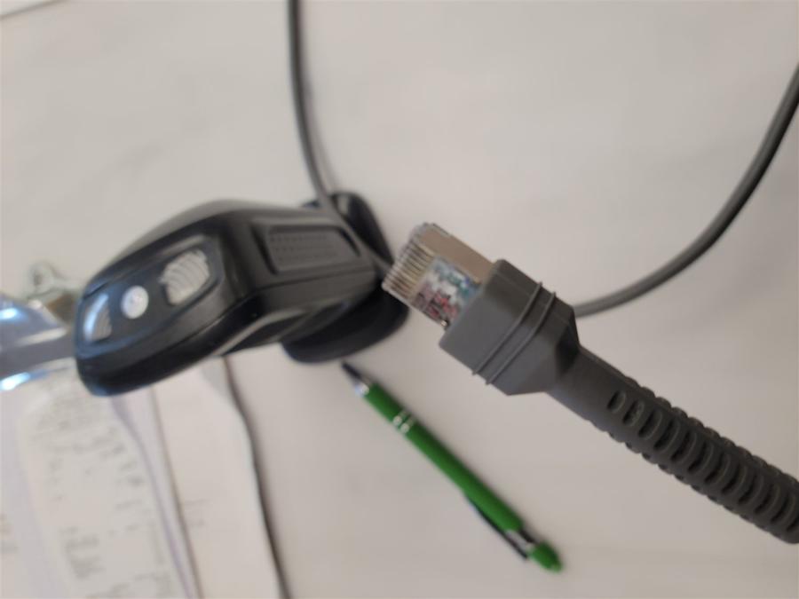 Terminated RJ45 verified with a cable tester